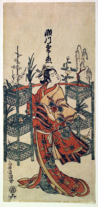 Segawa Kikunojo II as a Female Flower Vendor