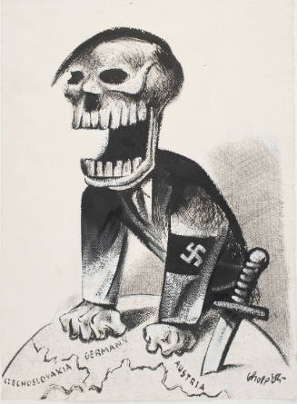 Caricature of Hitler