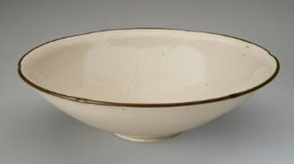 Bowl with Design of Ducks, Water, Ripples and Water Plants (Northern whiteware: Ding ware)