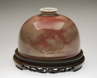 Writer's Water Pot with Peach-Bloom Glaze