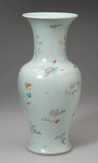 Baluster Vase with Floral Spray Designs